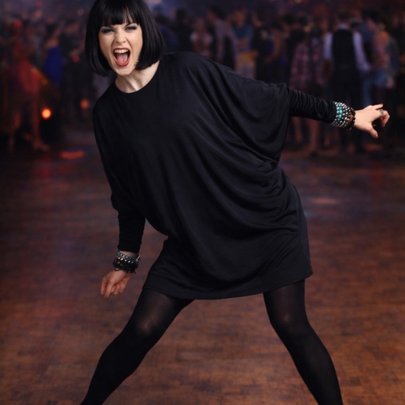 Norma Kamali Dresses & Skirts - Norma Kamali OMO Dress Black Dolman Scrunchy Batwing Sleeve Vintage 80s Size M